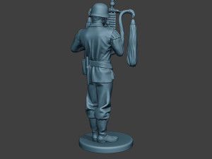 german musician soldier ww2 stand glockenspiel xylophone g8 3D Print Model