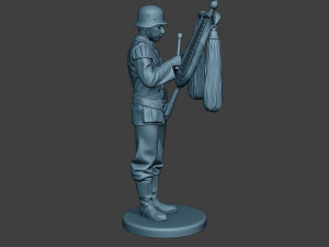 german musician soldier ww2 stand glockenspiel xylophone g8 3D Print Model