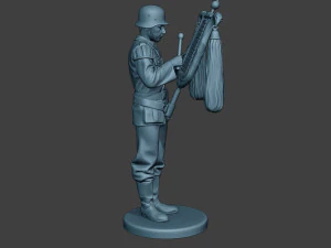 german musician soldier ww2 stand glockenspiel xylophone g8 3D Print Model