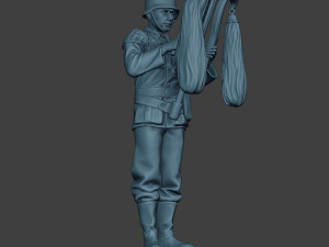 german musician soldier ww2 stand glockenspiel xylophone g8 3D Print Model