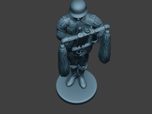 german musician soldier ww2 stand glockenspiel xylophone g8 3D Print Model