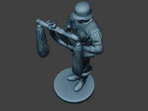 german musician soldier ww2 stand glockenspiel xylophone g8 3D Print Model