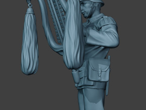 german musician soldier ww2 stand glockenspiel xylophone g8 3D Print Model