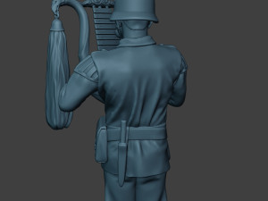 german musician soldier ww2 stand glockenspiel xylophone g8 3D Print Model