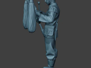 german musician soldier ww2 stand glockenspiel xylophone g8 3D Print Model