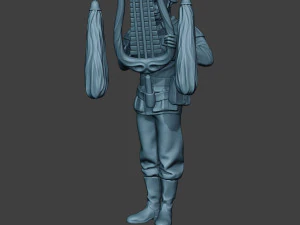 german musician soldier ww2 stand glockenspiel xylophone g8 3D Print Model