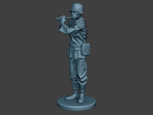 german musician soldier ww2 stand piccolo g8 3D Baskı Modeli