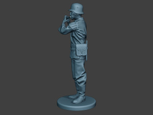 german musician soldier ww2 stand piccolo g8 3D Baskı Modeli