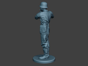 german musician soldier ww2 stand piccolo g8 3D Baskı Modeli