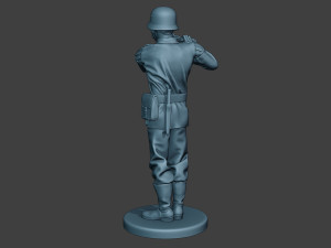 german musician soldier ww2 stand piccolo g8 3D Baskı Modeli