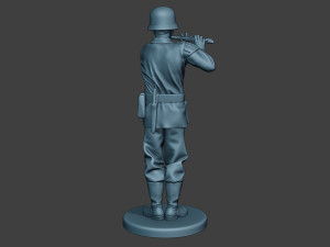 german musician soldier ww2 stand piccolo g8 3D Baskı Modeli