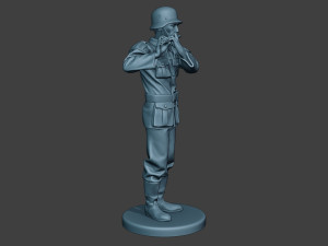 german musician soldier ww2 stand piccolo g8 3D Baskı Modeli