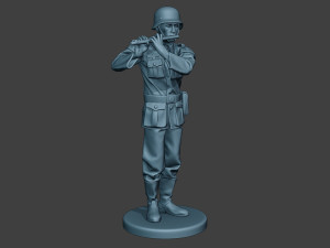 german musician soldier ww2 stand piccolo g8 3D Baskı Modeli