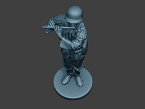 german musician soldier ww2 stand piccolo g8 3D Baskı Modeli