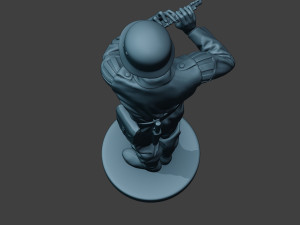 german musician soldier ww2 stand piccolo g8 3D Baskı Modeli