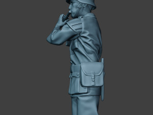 german musician soldier ww2 stand piccolo g8 3D Baskı Modeli