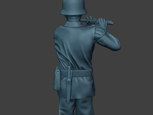 german musician soldier ww2 stand piccolo g8 3D Baskı Modeli