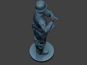 german musician soldier ww2 stand piccolo g8 3D Baskı Modeli