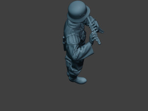 german musician soldier ww2 stand piccolo g8 3D Baskı Modeli