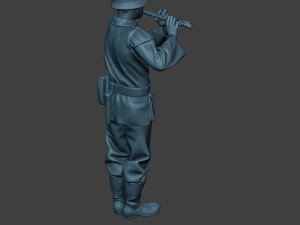 german musician soldier ww2 stand piccolo g8 3D Baskı Modeli