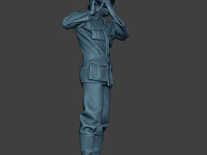 german musician soldier ww2 stand piccolo g8 3D Baskı Modeli