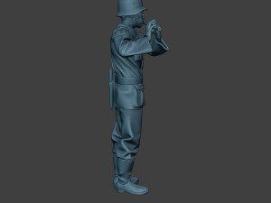 german musician soldier ww2 stand piccolo g8 3D Baskı Modeli