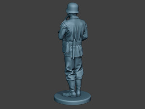 german musician soldier ww2 stand saxophone g8 3D-Druckmodell