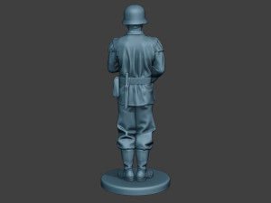 german musician soldier ww2 stand saxophone g8 3D-Druckmodell