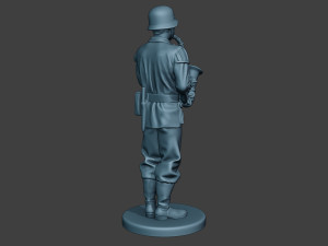 german musician soldier ww2 stand saxophone g8 3D-Druckmodell