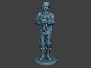 german musician soldier ww2 stand saxophone g8 3D Print Model