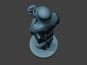 german musician soldier ww2 stand saxophone g8 3D Print Model