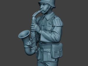 german musician soldier ww2 stand saxophone g8 3D Print Model