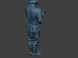 german musician soldier ww2 stand saxophone g8 3D-Druckmodell