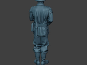 german musician soldier ww2 stand saxophone g8 3D-Druckmodell