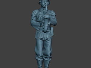 german musician soldier ww2 stand saxophone g8 3D-Druckmodell