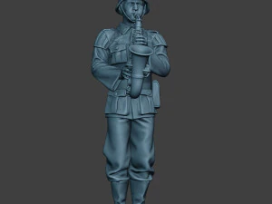 german musician soldier ww2 stand saxophone g8 3D Print Model