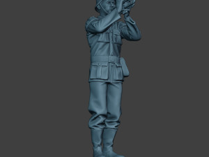 german musician soldier ww2 stand trumpet g8 3D Print Model