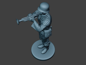 german musician soldier ww2 stand trumpet g8 3D Print Model