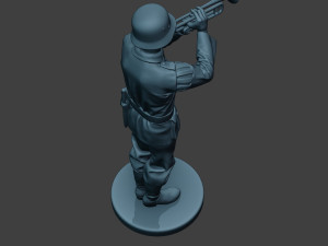 german musician soldier ww2 stand trumpet g8 3D Print Model