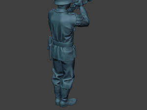 german musician soldier ww2 stand trumpet g8 3D Print Model