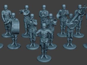 german soldiers military band pack1 ww2 g8 3D Print Model