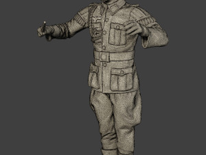 german soldiers military band pack1 ww2 g8 Modèles 3D en vedette