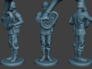 german soldiers military band pack1 ww2 g8 Modèles 3D en vedette