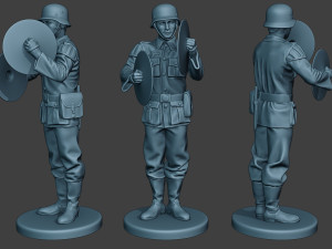 german soldiers military band pack1 ww2 g8 Modèles 3D en vedette