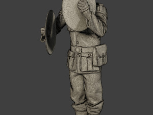 german soldiers military band pack1 ww2 g8 Modèles 3D en vedette