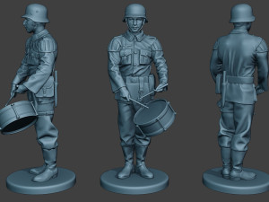 german soldiers military band pack1 ww2 g8 Modèles 3D en vedette