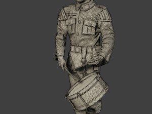 german soldiers military band pack1 ww2 g8 Modèles 3D en vedette
