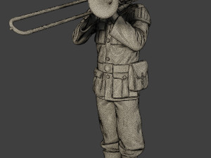 german soldiers military band pack1 ww2 g8 Modèles 3D en vedette