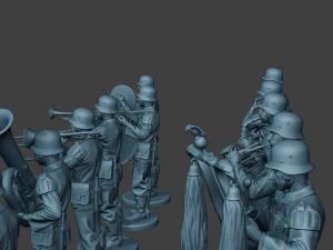 german soldiers military band pack1 ww2 g8 3D Print Model