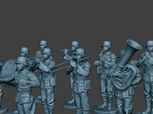 german soldiers military band pack1 ww2 g8 3D Print Model